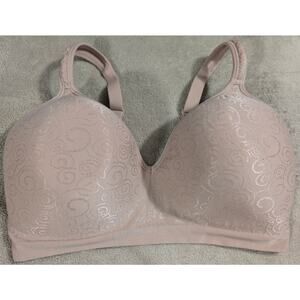 BUNDLE ONLY Bali 3463 Comfort Revolution Bra Wireless 38DD 38 DD Beige Padded